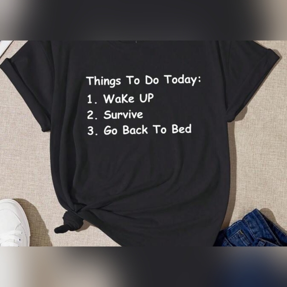 Things to do today,T-shirt, multiple sizes & and colors available - Picture 1 of 2